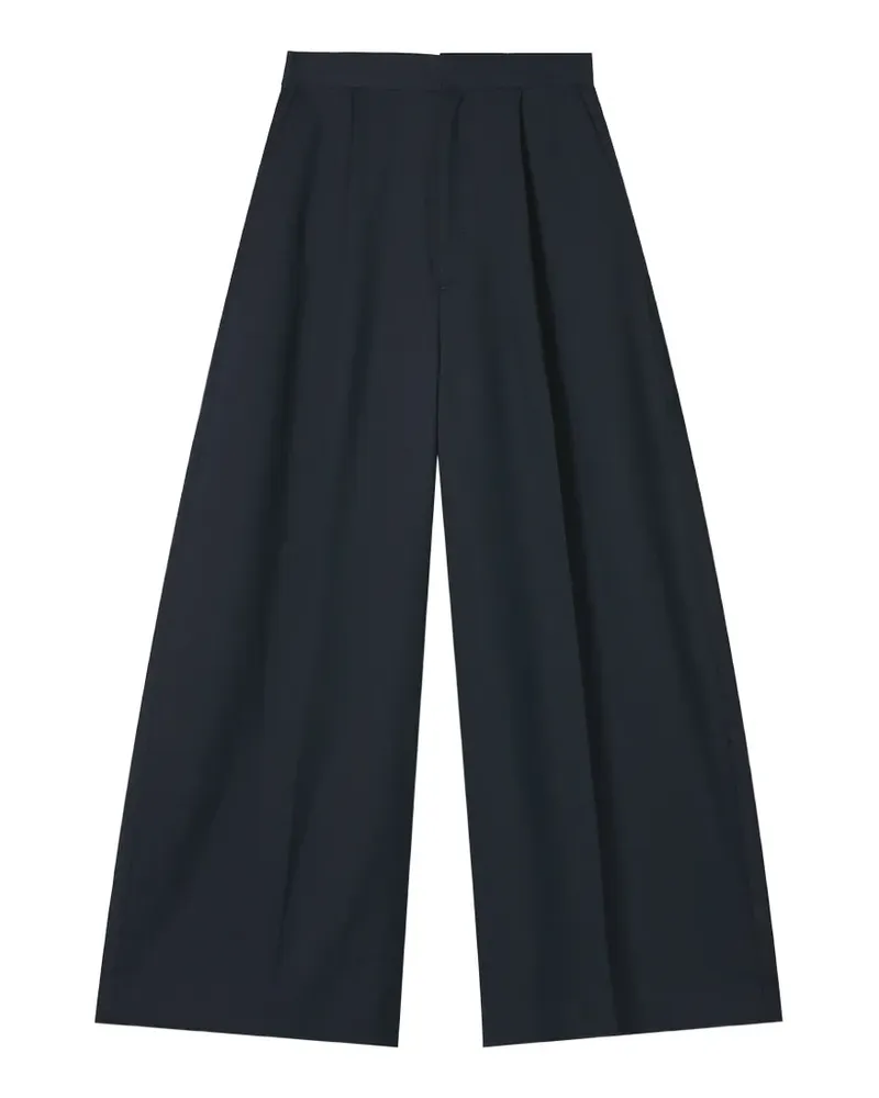 ENFÖLD Wide-Leg-Hose mit Bundfalten - Blau Blau