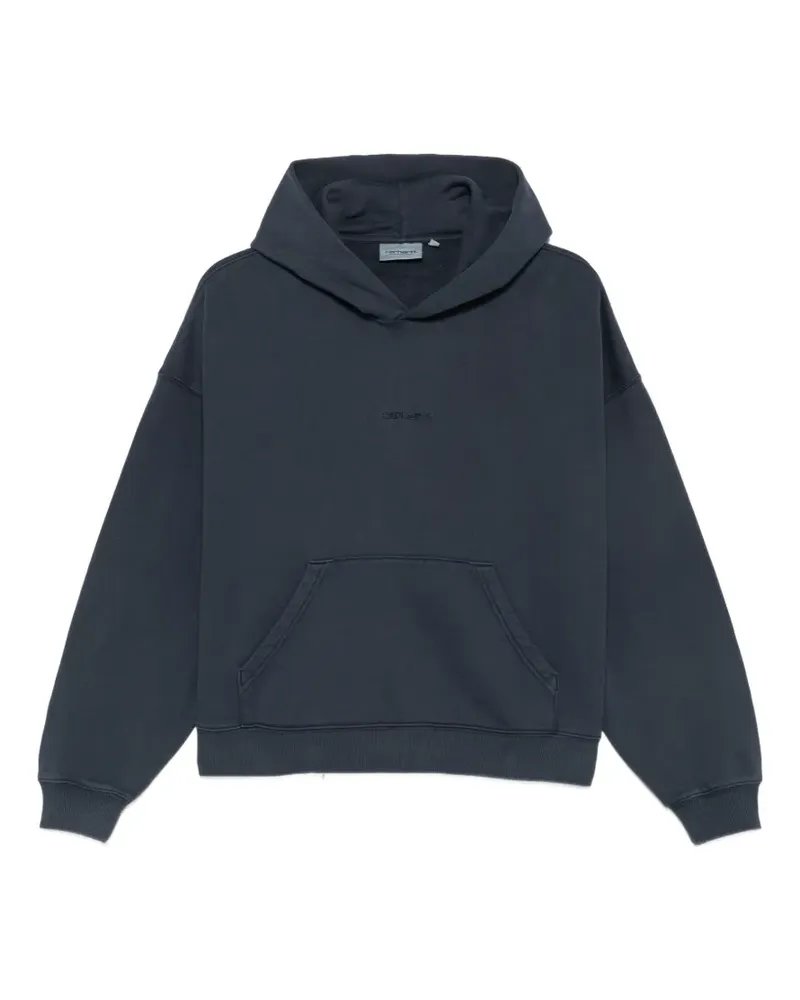 Carhartt WIP Benton garment-dyed hoodie - Blau Blau