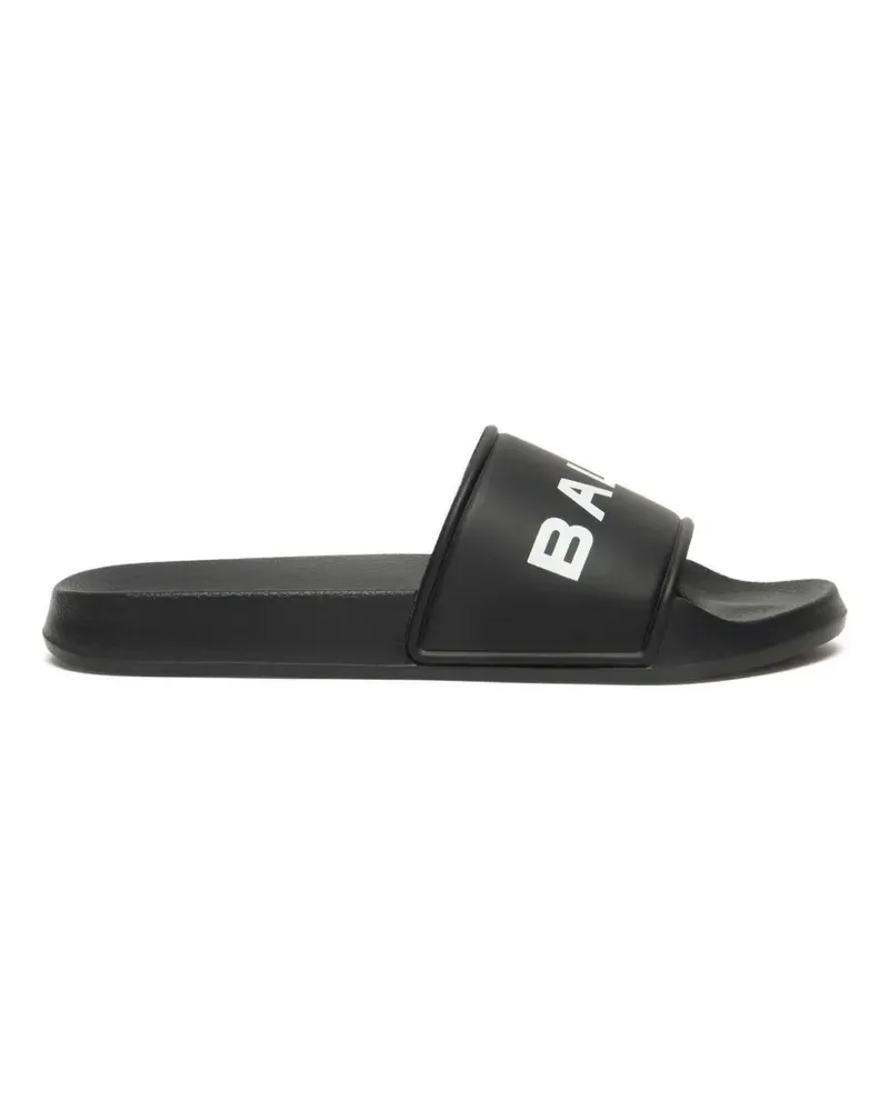 Bally logo-print slides - Schwarz Schwarz