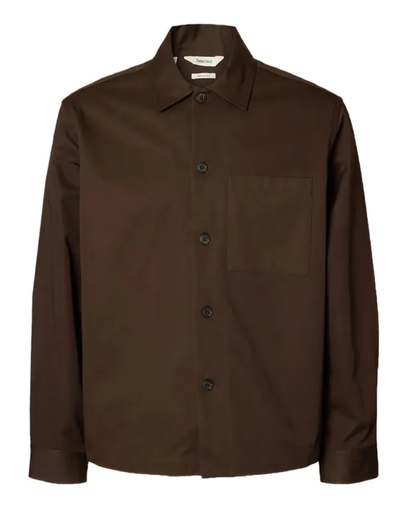 Selected heavy-twill overshirt - Braun Braun