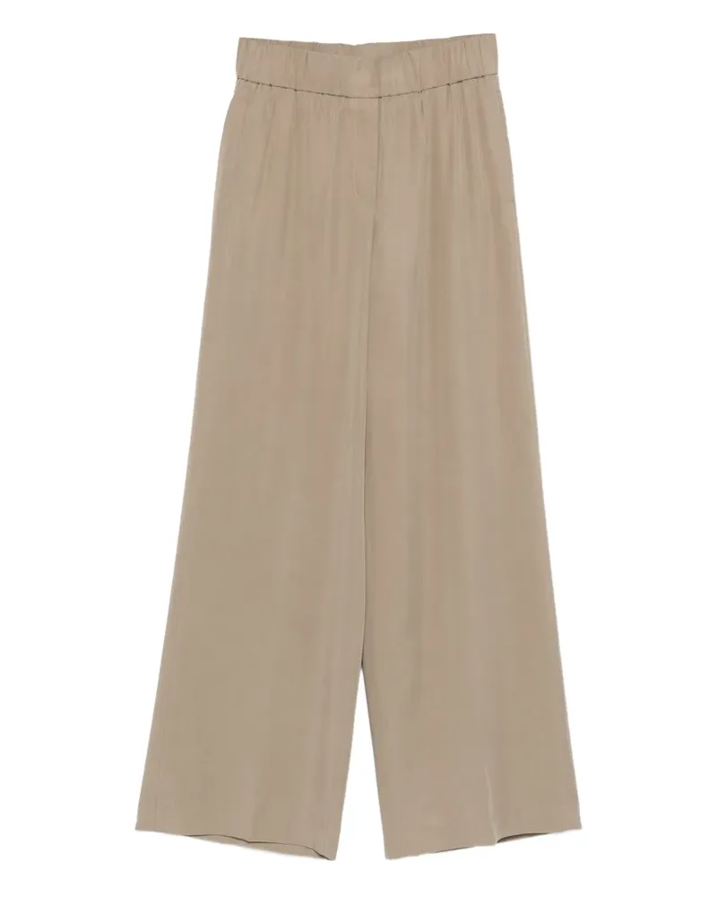 Peserico Hose mit weitem Bein - Grün Grün