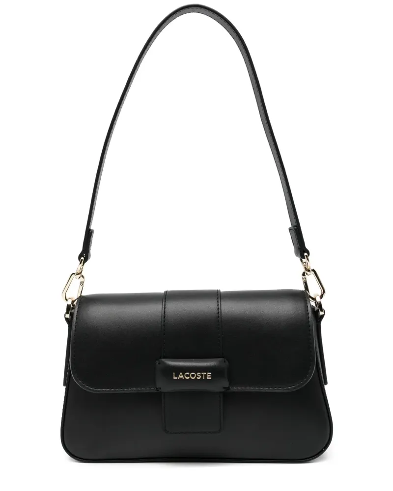 Lacoste Klappentasche mit Logo-Applikation - Schwarz Schwarz