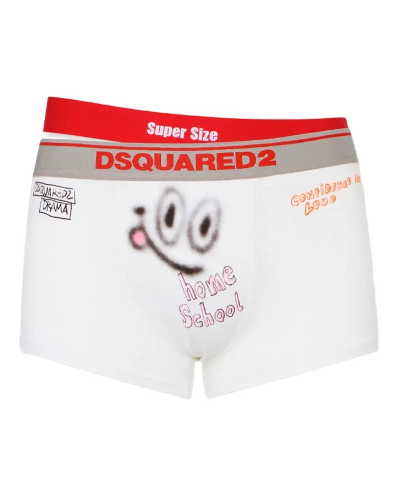 Dsquared2 graffiti trunks - Weiß Weiß