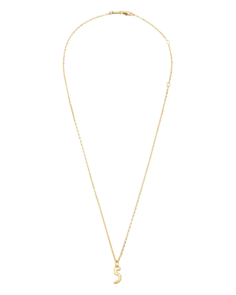 AMI Paris Halskette mit Nummern-Anhänger - Gold Gold