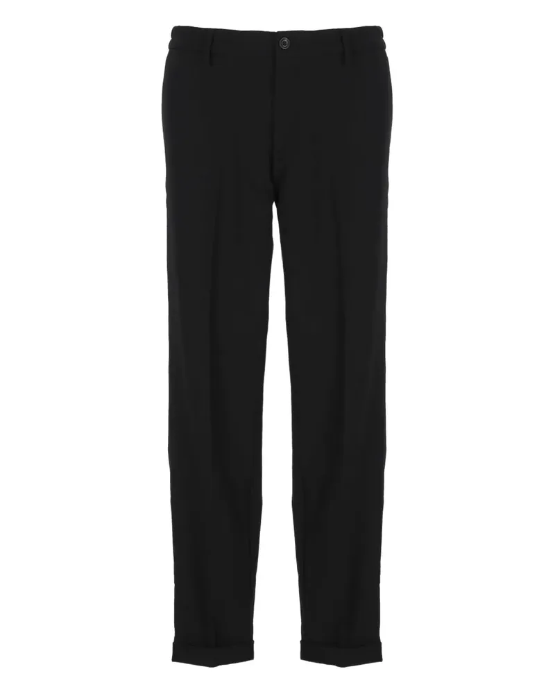 Re-HasH cuffed straight-leg trousers - Schwarz Schwarz