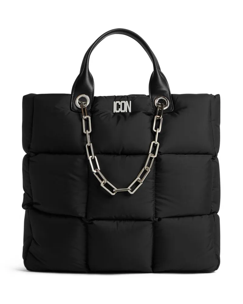 Dsquared2 Gesteppter Icon Shopper - Schwarz Schwarz