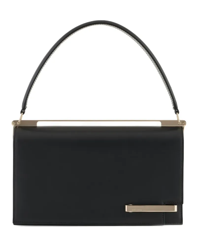 Giorgio Armani Schultertasche aus Leder - Schwarz Schwarz