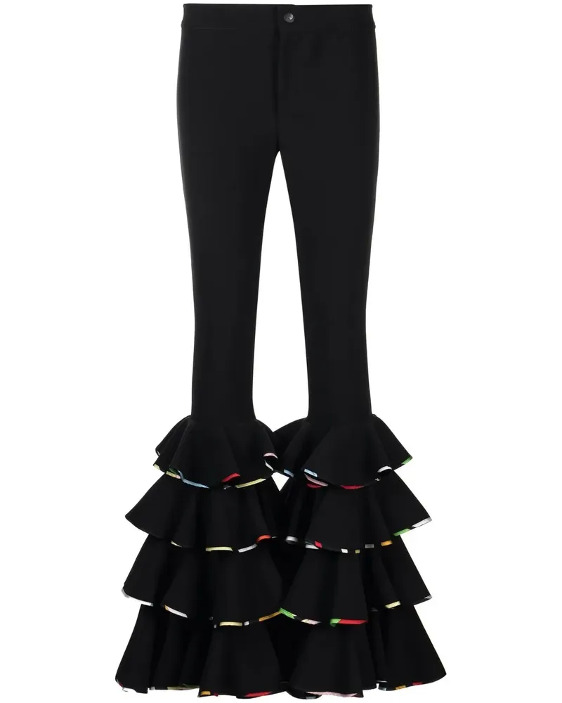 Emilio Pucci Hose mit Marmo-Print - Schwarz Schwarz