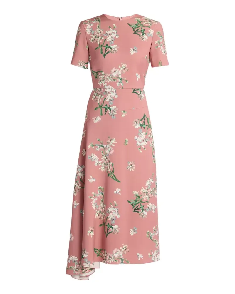Erdem floral-print midi dress - Rosa Rosa