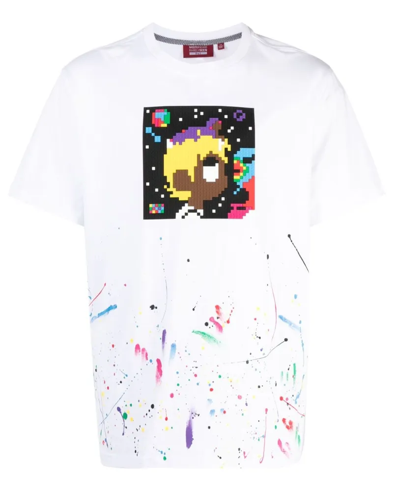 Mostly Heard Rarely Seen Head In The Stars T-Shirt - Weiß Weiß