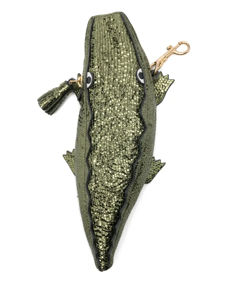 Anya Hindmarch Portemonnaie mit Kroko-Form - Grün Grün