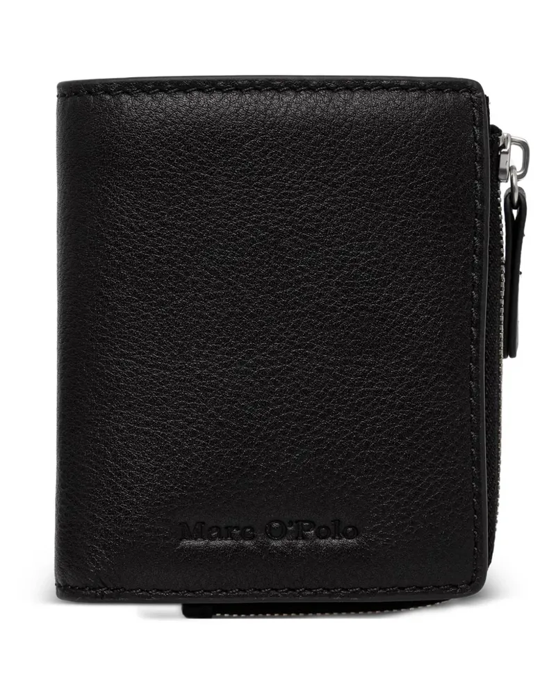 Marc O'Polo grained-leather zip-around wallet - Schwarz Schwarz