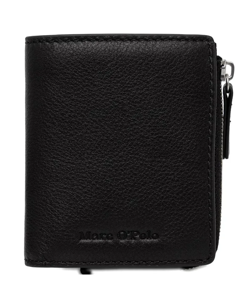 Marc O'Polo grained-leather zip-around wallet - Schwarz Schwarz