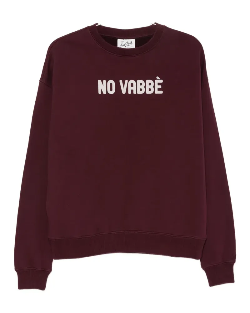 MC2 Saint Barth slogan-print cotton sweatshirt - Rot Rot