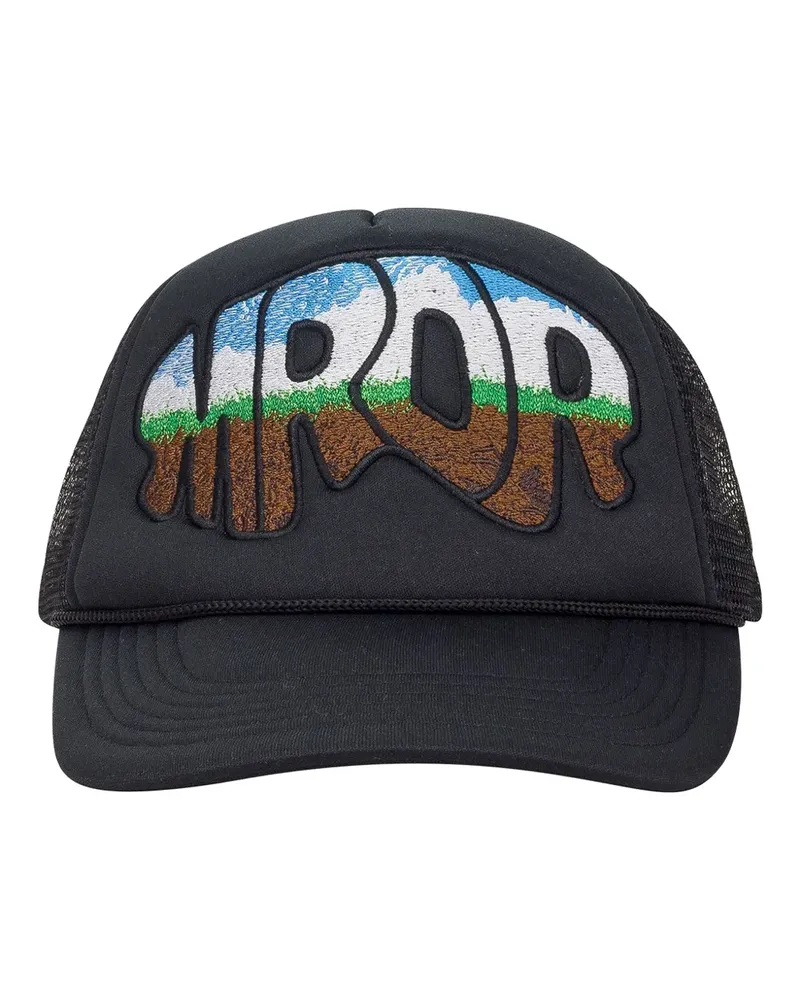 WHO DECIDES WAR embroidered baseball cap - Schwarz Schwarz