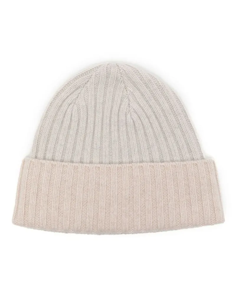 N.Peal Beanie aus Bio-Kaschmir - Grau Grau
