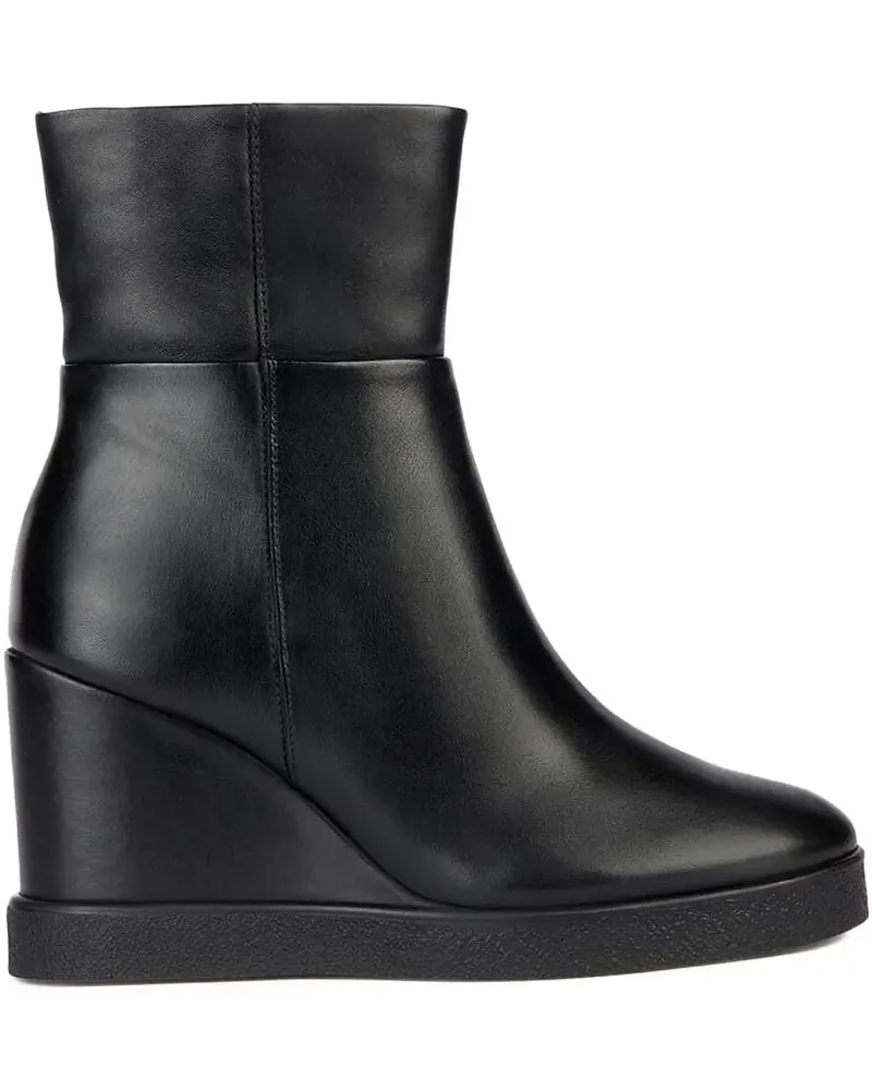 Geox Stiefeletten mit Wedge-Absatz - Schwarz Schwarz