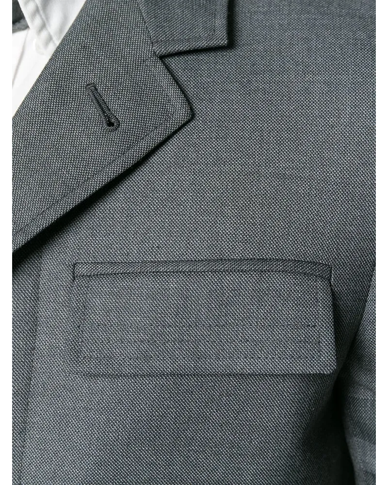 Thom Browne Chesterfield' Mantel - Grau Grau