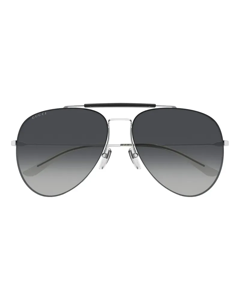 Gucci Getönte Pilotenbrille - Silber Silber