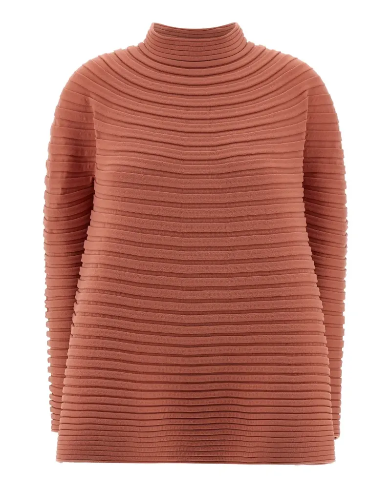 Issey Miyake Pullover mit Stehkragen - Rosa Rosa