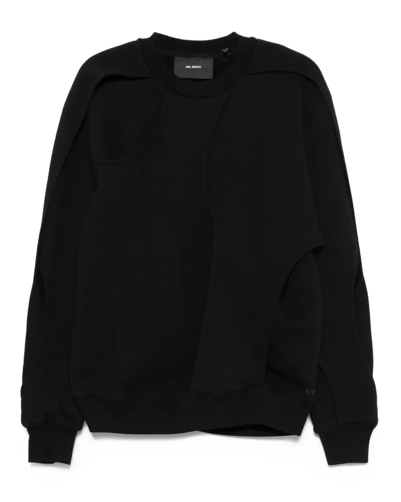 Axel Arigato Linear Sweatshirt mit Cut-Out - Schwarz Schwarz