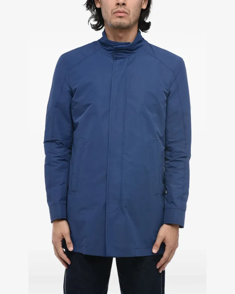 Corneliani side-pocket trench coat - Blau Blau
