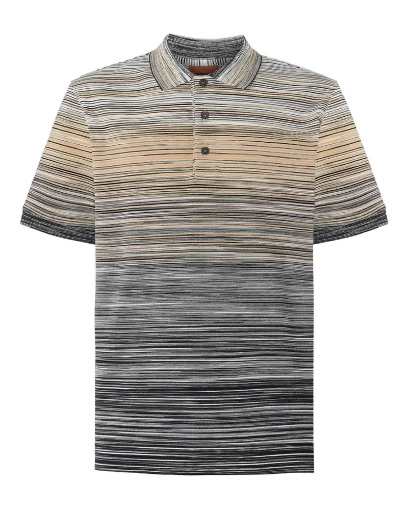 Missoni Gestreiftes Poloshirt mit Farbverlauf - Grau Grau