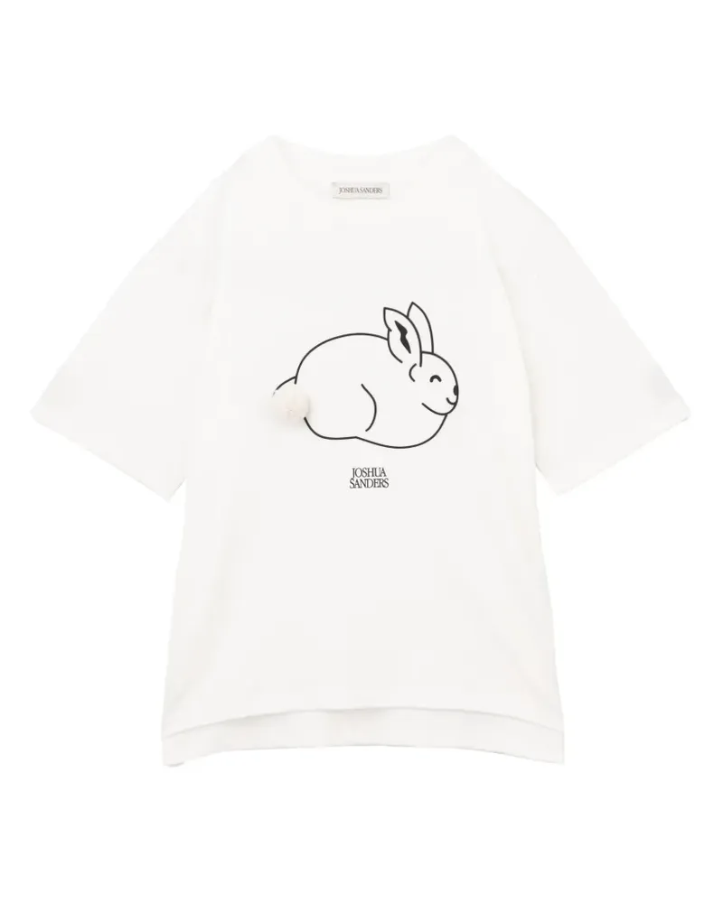 Joshua Sanders T-Shirt mit Hasen-Print - Weiß Weiß