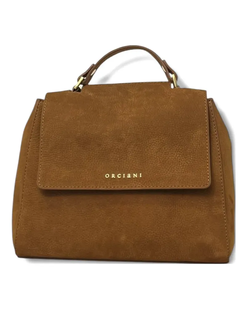 Orciani Kleine Sveva Schultertasche - Braun Braun