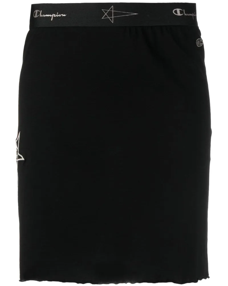 Rick Owens Rock mit Logo-Stickerei - Schwarz Schwarz