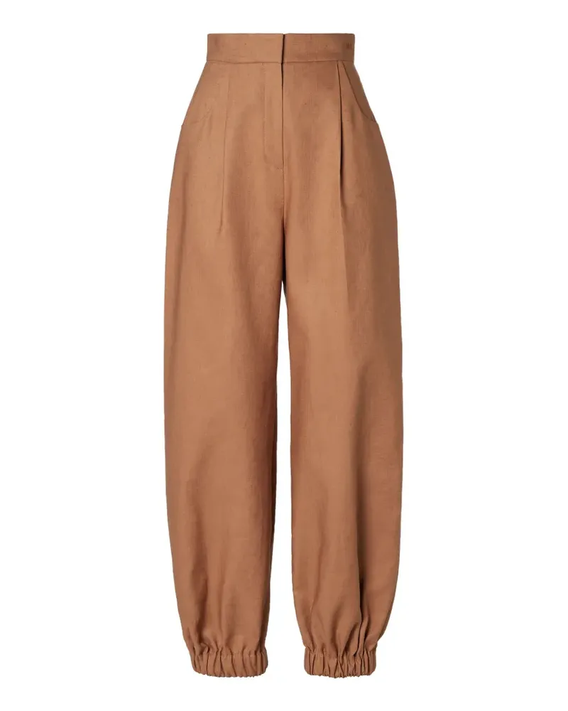 Fendi Bestickte Hose - Braun Braun