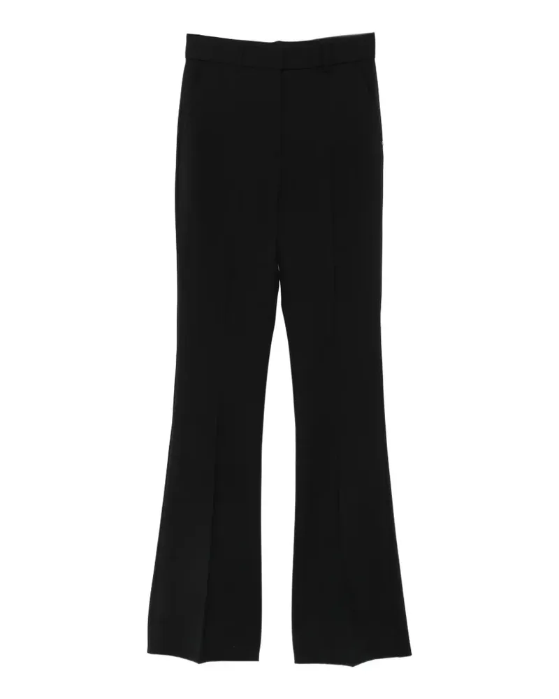 SPORTMAX pressed-crease flared trousers - Schwarz Schwarz