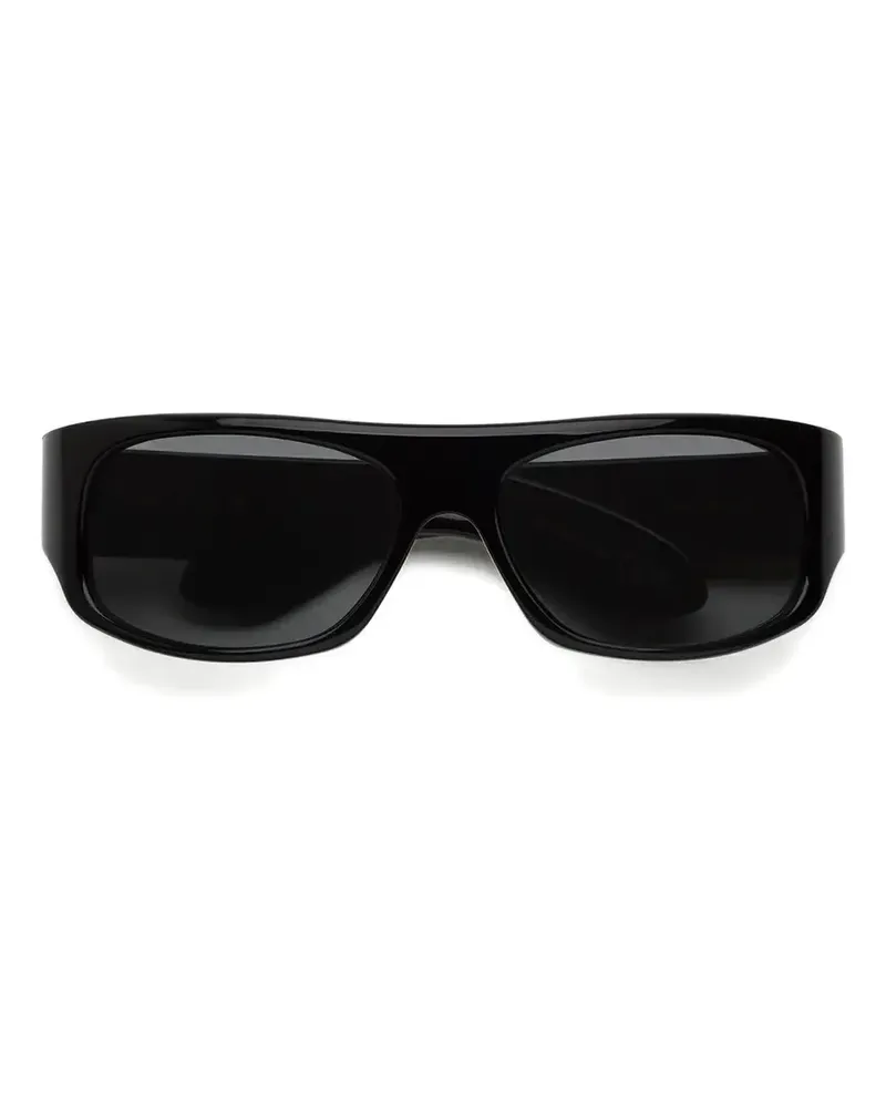 Marni Uailus Sonnenbrille mit eckigem Gestell - Schwarz Schwarz