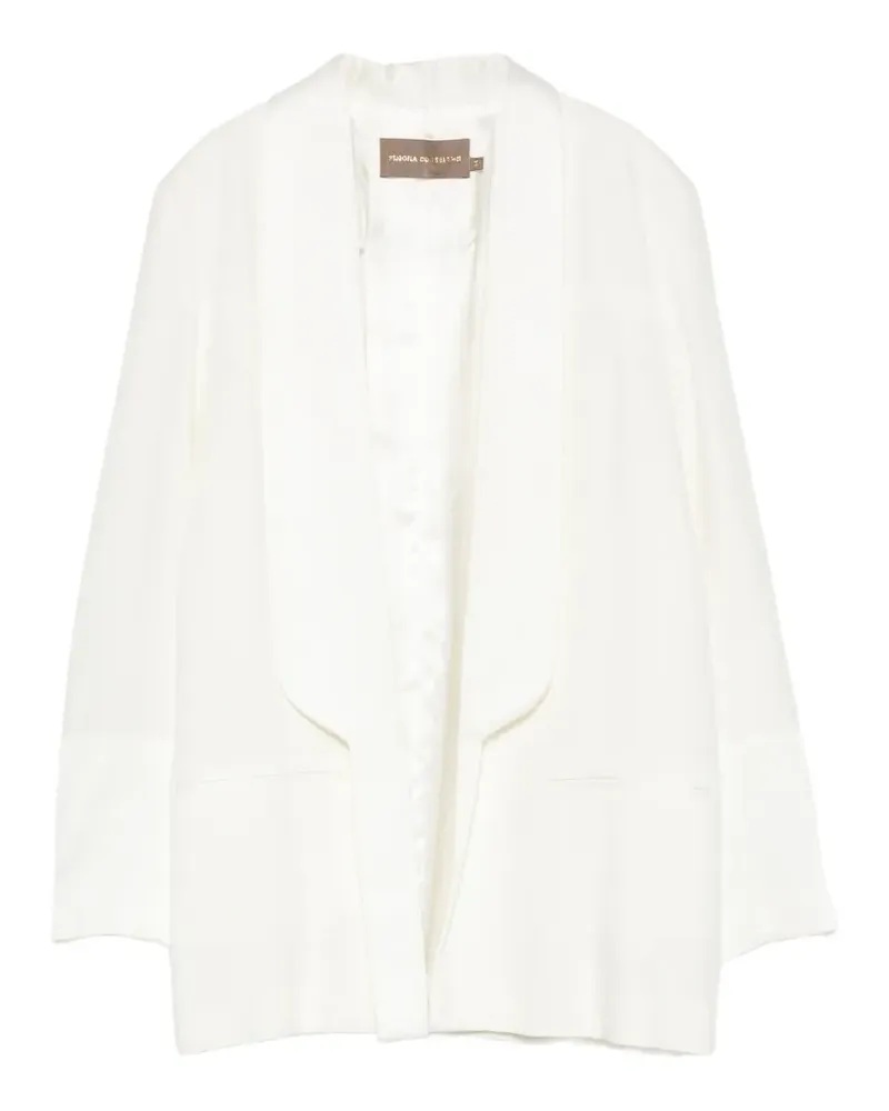 Simona Corsellini shawl-lapel blazer - Weiß Weiß