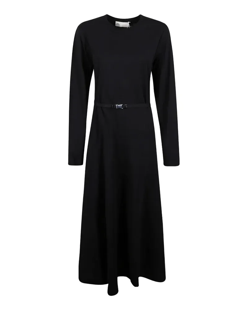 Tory Burch buckle long-sleeve midi dress - Schwarz Schwarz