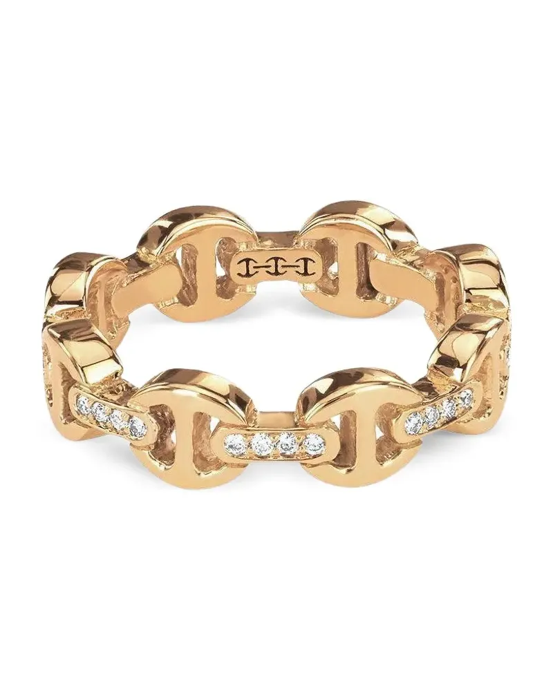 HOORSENBUHS 18K yellow gold Dame Tri-Link diamond ring Gold