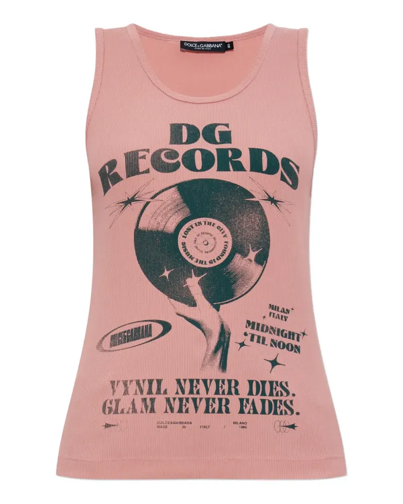 Dolce & Gabbana printed tank top - Rosa Rosa