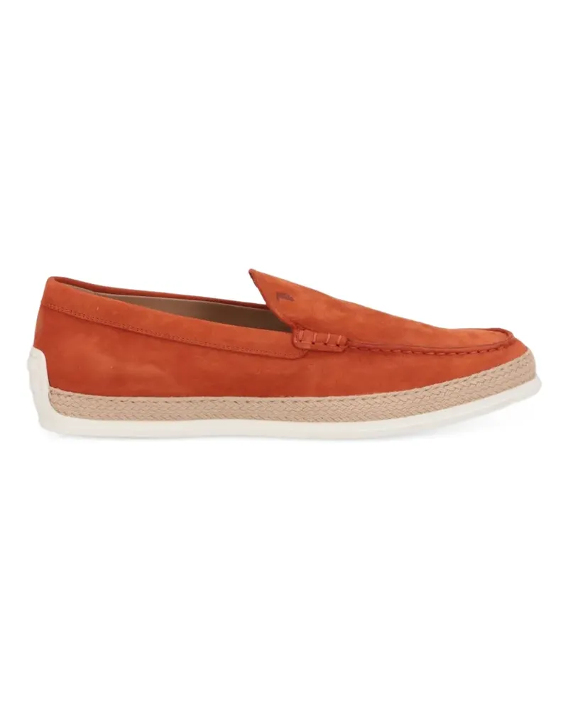 TOD'S suede espadrilles - Orange Orange