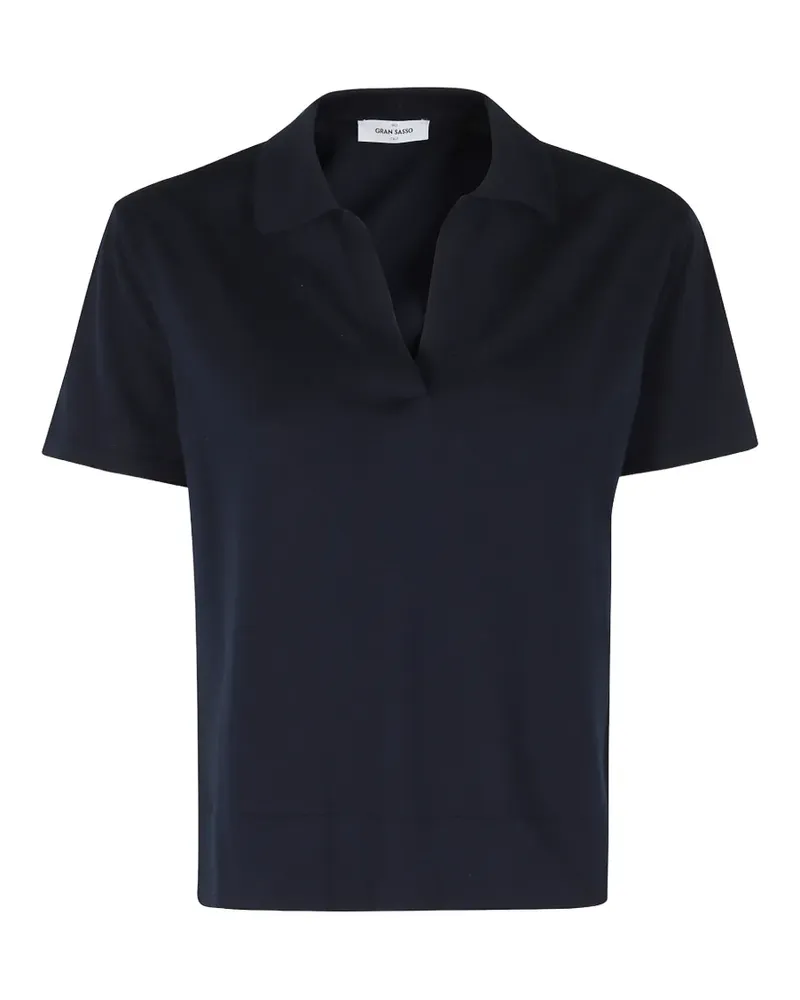Gran Sasso short-sleeved polo shirt - Blau Blau