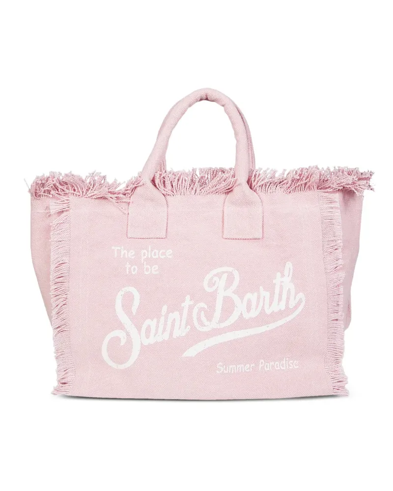 MC2 Saint Barth Colette frayed-edge tote bag - Rosa Rosa