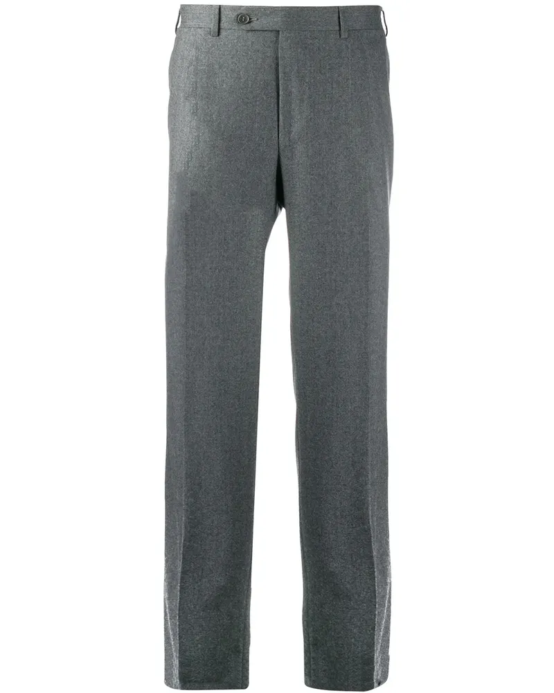 Canali Hose mit geradem Bein - Grau Grau