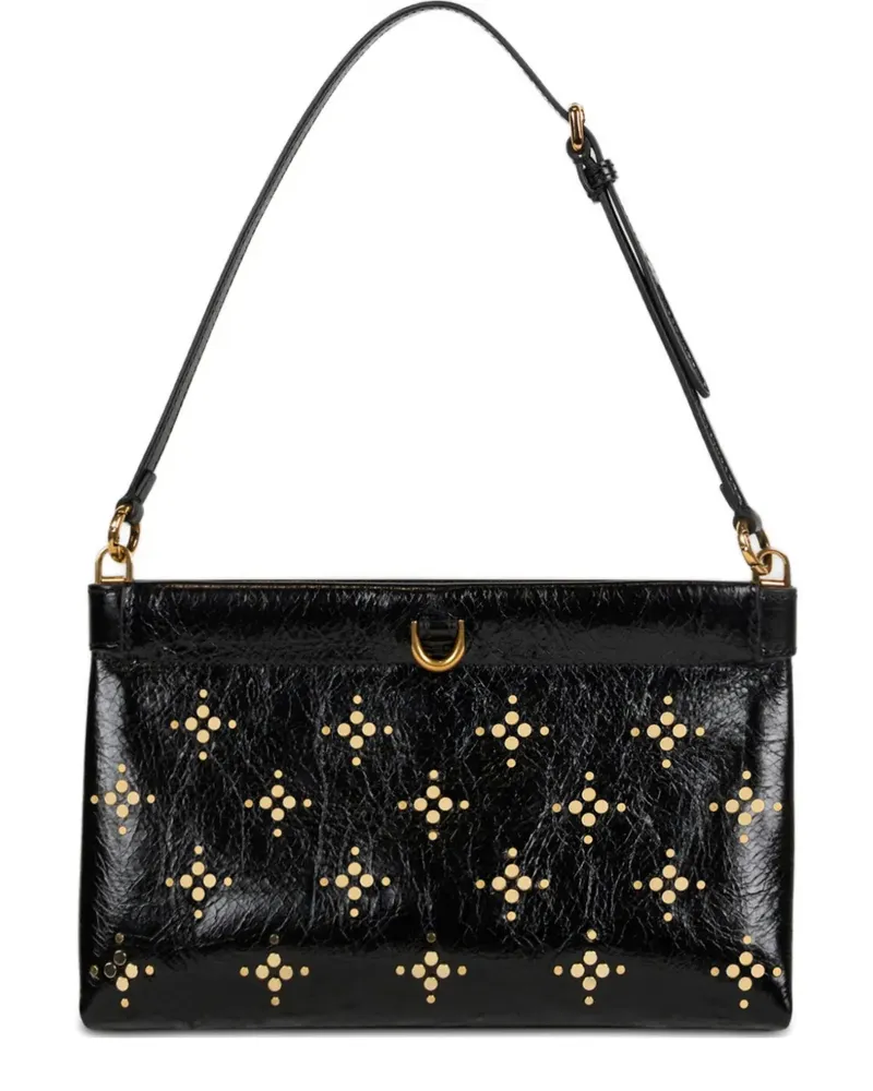 Etro Kleine Talk Schultertasche mit Nieten - Schwarz Schwarz