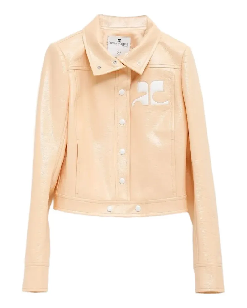 Courrèges Reedition Vinyl Jacke - Nude Nude
