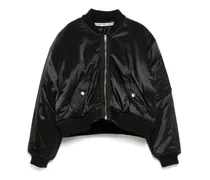 Shrunken Bomberjacke - Schwarz