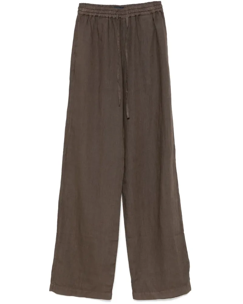 Fay Hose aus Leinen - Braun Braun