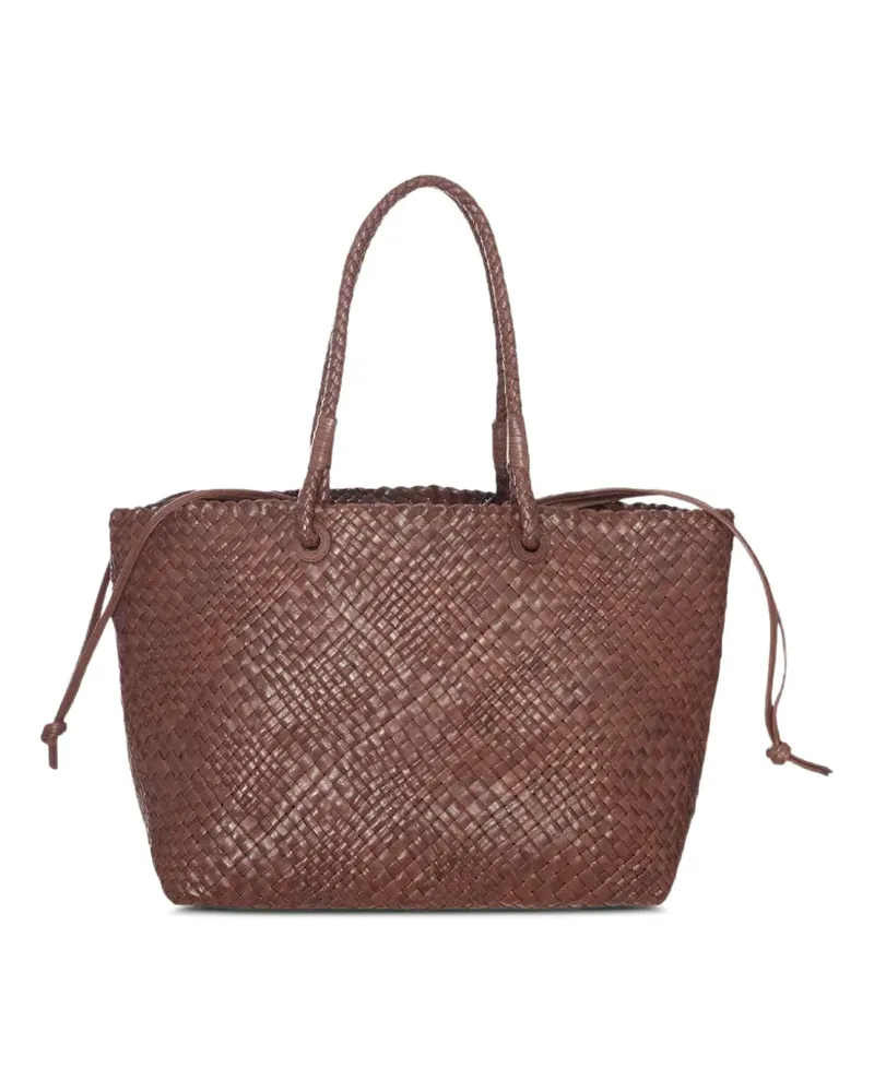 IBELIV Gewebter Bazika Tote Bag - Braun Braun