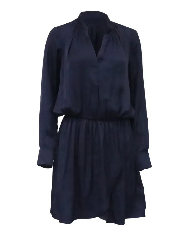 Zadig & Voltaire Rinka long-sleeve mini dress - Blau Blau