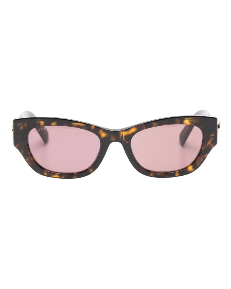 Gucci geometric logo sunglasses - Braun Braun