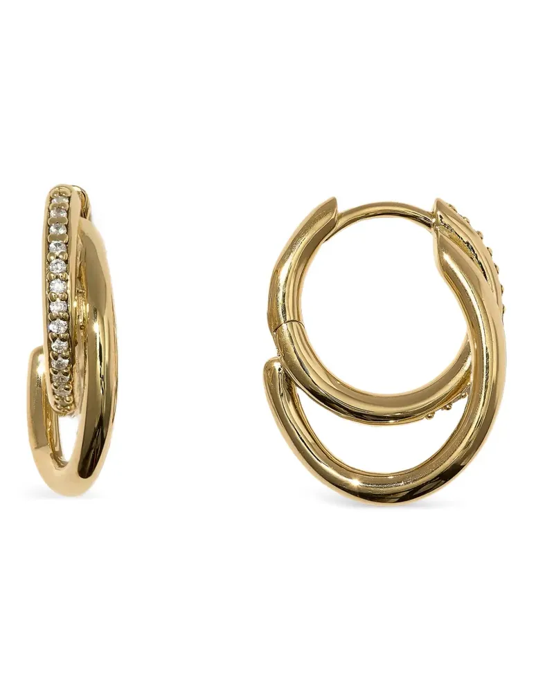 OTIUMBERG Kleine Pavé Spiralis Ohrringe - Gold Gold