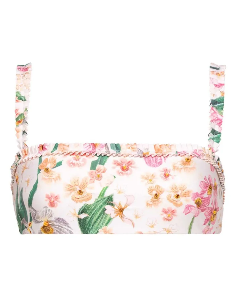 AGUA BENDITA Olmo Jardinera Bikinioberteil - Weiß Weiß